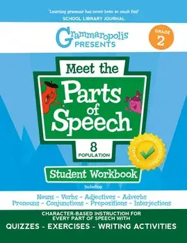 Grammaropolis: The Parts of Speech Workbook, Grade 2, Paperback/Coert Voorhees