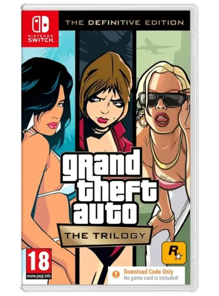 Grand Theft Auto The Trilogy The Definitive Edition (code In A Box) PlayStation 4|Nintendo Switch|Xbox Series S/X|PlayStation 5|Android|Xbox One|iOS|PC