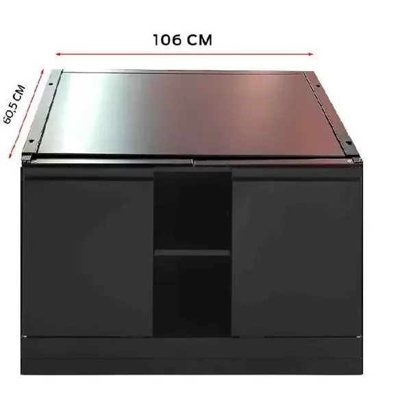 Grandhall Grandpro Modul bucatarie de exterior dulap pentru gratar Grandhall Premium Plus K01000346A, Negru