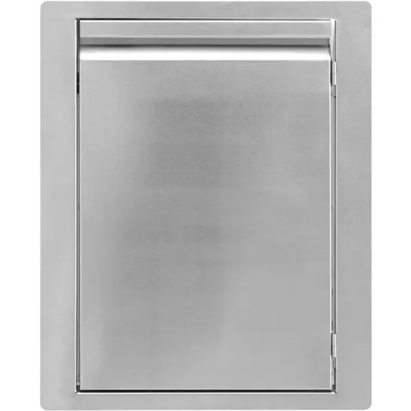 Grandhall Grandpro Usa din inox Grandhall A08001002T, cu cadru built-in 45 x 57 x 4 cm pentru insula si bucatarie exterioara, Argintiu