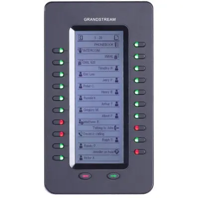 Grandstream Modul de extensie Grandstream GXP2200EXT, LCD 128x384, 20 butoane programabile, compatibil GXP2140/2170