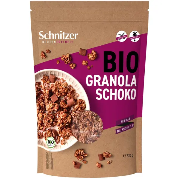 Granola cu ciocolata fara gluten, eco - 325 g