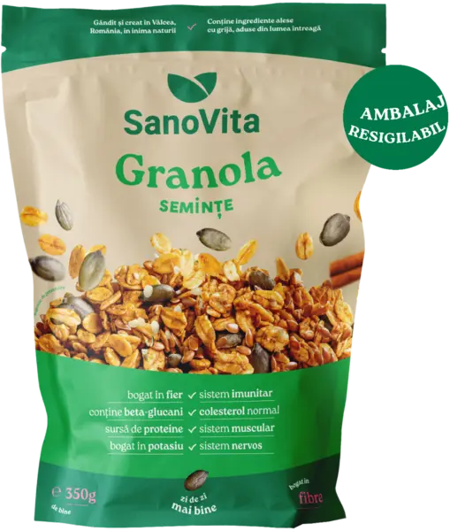 Granola cu seminte, 350g, SanoVita