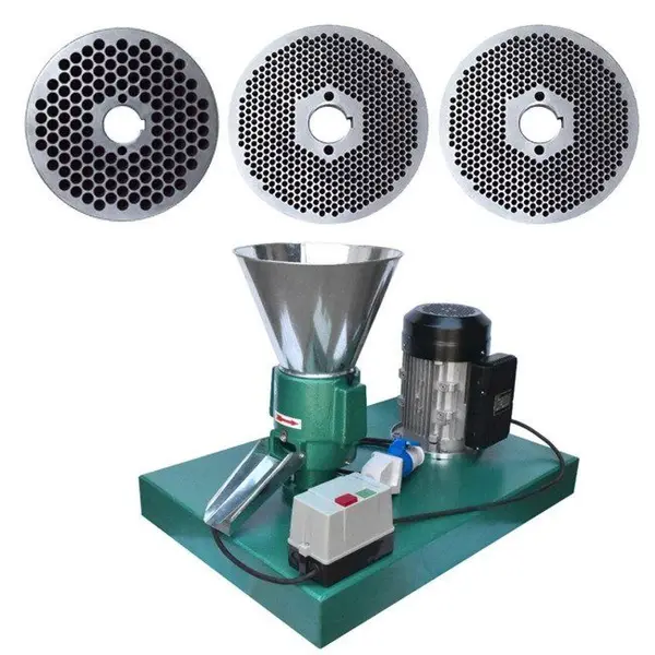 Granulator furaje Eurogran 150, 150 Kg/h, 3 matrite, motor inclus de 3.7 Kw, transmisie curea, monofazat 230V