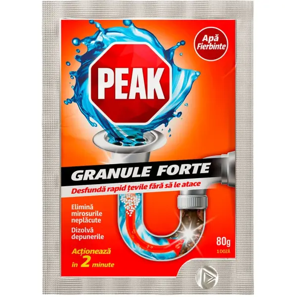 Granule desfundat tevi 80GR Peak Out Apa fierbinte Granule desfundat tevi 80GR Peak Out Apa fierbinte