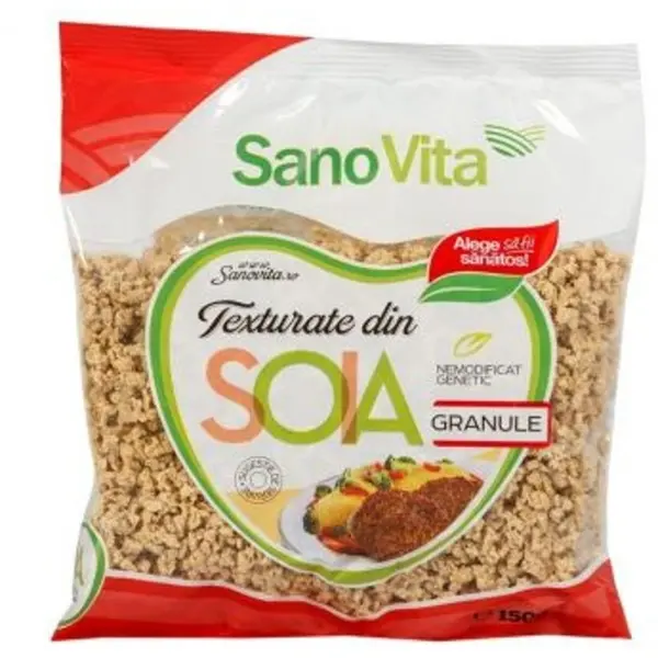 Granule Vegetale din Soia, Sanovita, 150 g