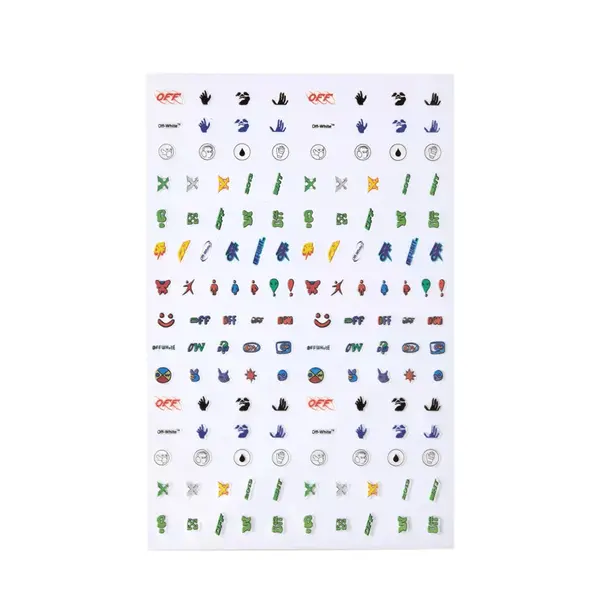 Graphic-print nail stickers