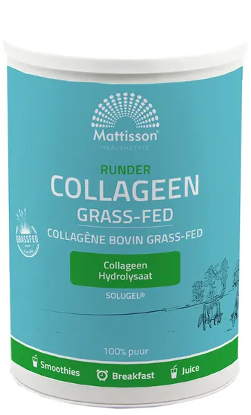 Grass-Fed Bovine Collagen Solugel, 300 g, Mattisson Healthstyle