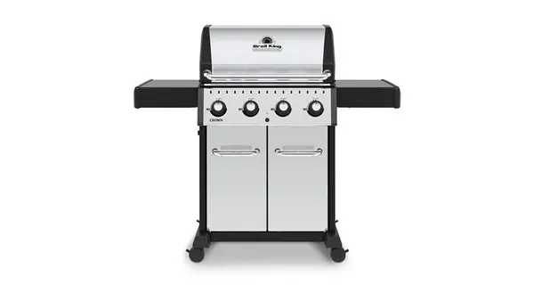 Gratar CROWN S420 BROIL KING lungime 142.2 latime 58.4 inaltime 116.8 gri cu negru