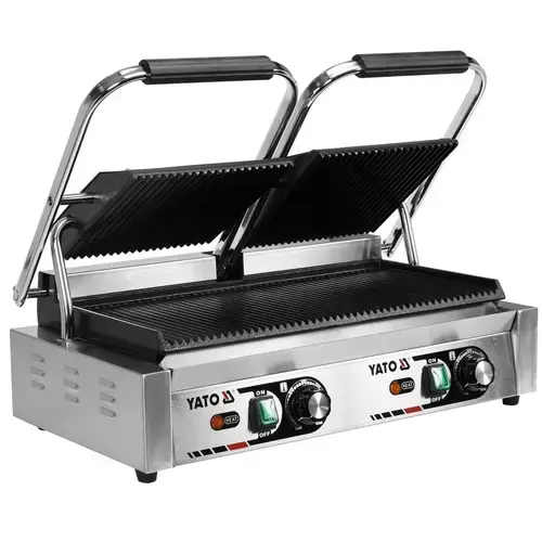 Gratar de contact cu caneluri duble Yato YG-04560, 58 cm, 3.6KW