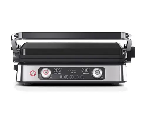 Gratar electric BRAUN MultiGrill 9 Pro CG9140, 2200 W, 7 trepte, 2 elemnte incalzire, Manere reci (Argintiu/Negru)