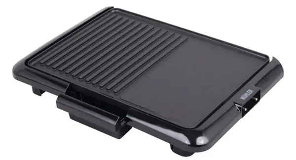 Grătar electric Muhler - MG-2536, 2000W, antiaderent, plat/nervat, negru