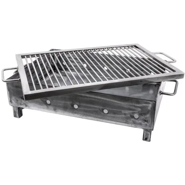 Gratar pe Carbuni, Metalic, Sita Inox, Dimensiune 50 x 35 mm