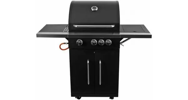 Gratar pe gaz Activa Lord 302, 3+1 arzatoare din inox, gratare din fonta