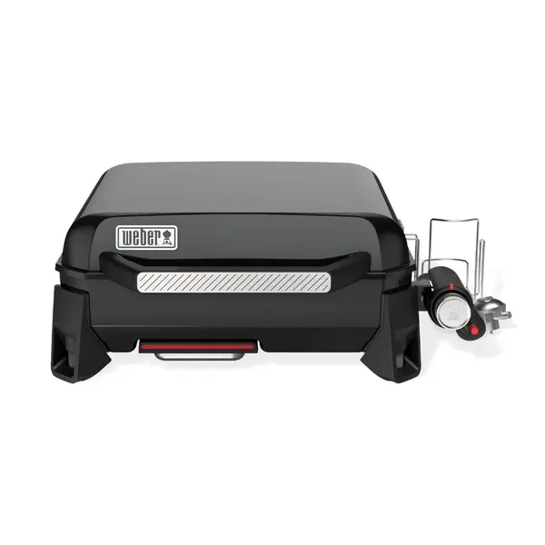 Gratar pe gaz cu plita fonta Weber Slate GP 43 negru portabil