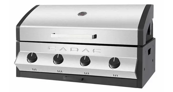 Gratar pe gaz din inox incastrabil Cadac Meridian 4 arzatoare