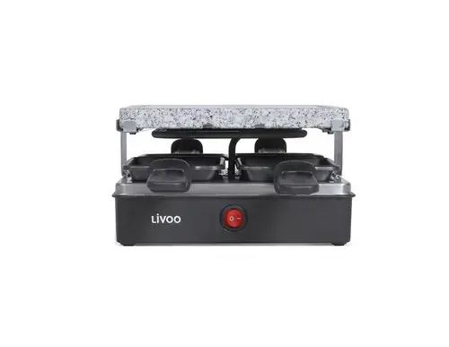 Gratar Raclette 4 persoane DOC242, Putere 600 W (Negru)
