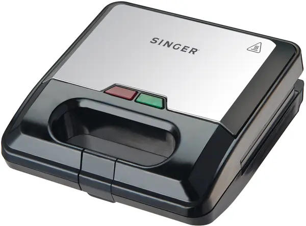 Grătar Singer - SMW-7520, 750W, antiaderent, argintiu/negru