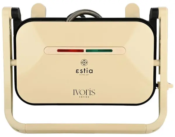 Grătar-toaster Estia - Ivoris, 1300W, 1 viteză, crem