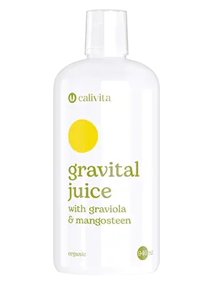 GraVital Juice Calivita, 946 ml , Elixir Biologic din Graviola, Mangostan E i Superfructe pentru Imunitate E i Reducerea Inflamatiilor