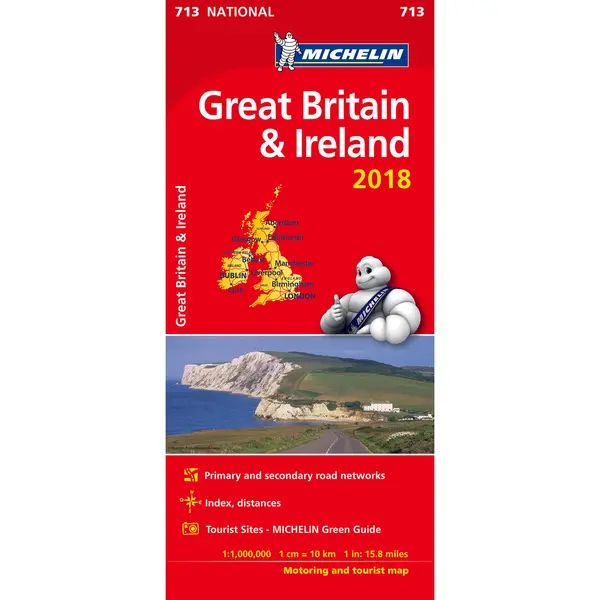 Great Britain & Ireland 2018 National Map 713 |