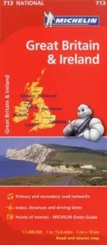 Great Britain & Ireland 2023 - Michelin National Map 713. 10th Edition, Sheet Map/***