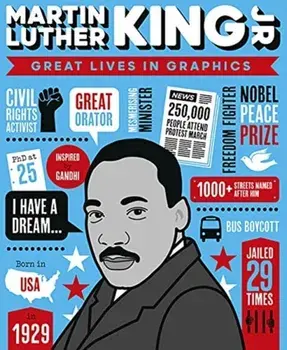 Great Lives in Graphics: Martin Luther King, Hardback/Books Button