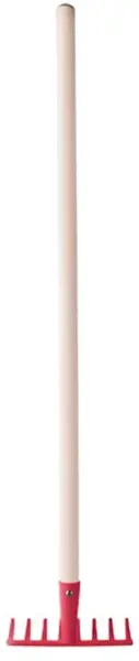 Greblă de lemn pentru copii Woody - 78 cm
