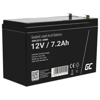 Green Cell Acumulator Plumb Acid 12V 7.2Ah VRLA AGM Baterie Gel