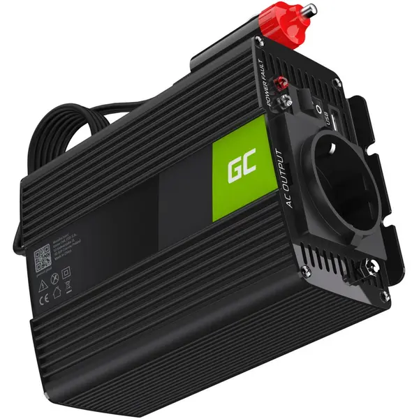 Green Cell Invertor de tensiune 150W/300W 12V la 230V Volt USB DC AC Green Cell