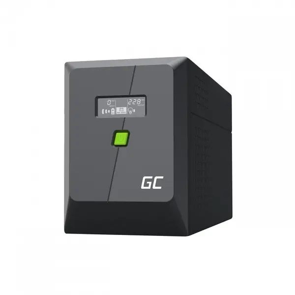 Green Cell UPS Green Cell UPSLM900, Line-Interactive,1.5 kVA 900 W, 4 iesiri AC, baterie 12 V 9 Ah, Tower Negru