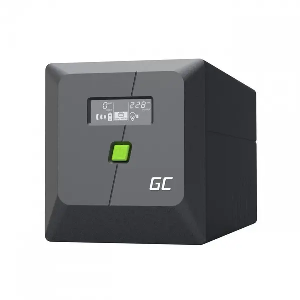 Green Cell UPS Green Cell UPSLP700, Line-Interactive, 1 kVA 700 W, 4 iesiri AC, baterie 12 V 7 Ah, Tower Negru