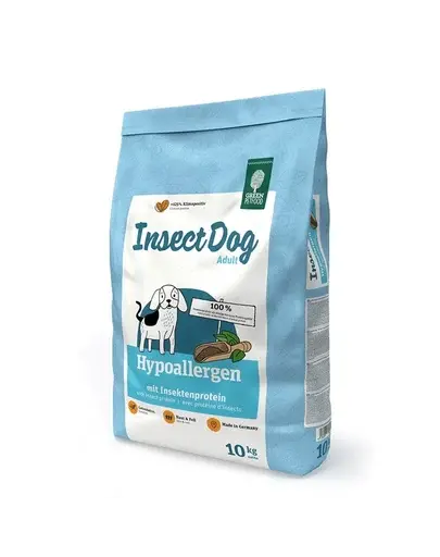 GREEN PETFOOD InsectDog Hypoallergen 10 kg hrană câini fără cereale