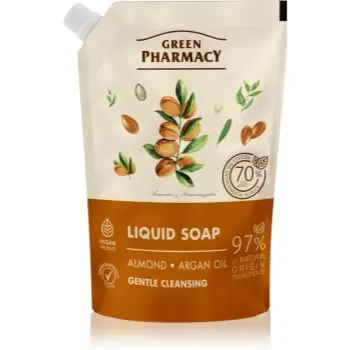 Green Pharmacy Almond & Argan Oil Săpun lichid pentru mâini rezervă