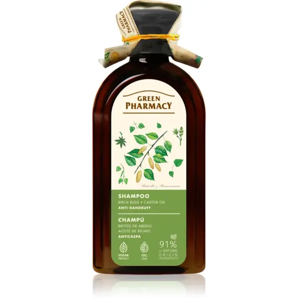 Green Pharmacy Birch Buds & Castol Oil Shampoo sampon anti-matreata 350 ml