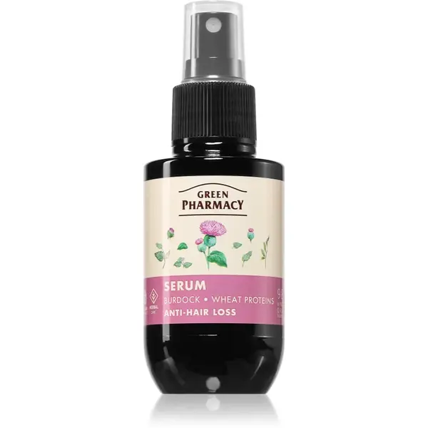 Green Pharmacy Burdock & Wheat proteins Care Serum ser impotriva caderii parului 100 ml