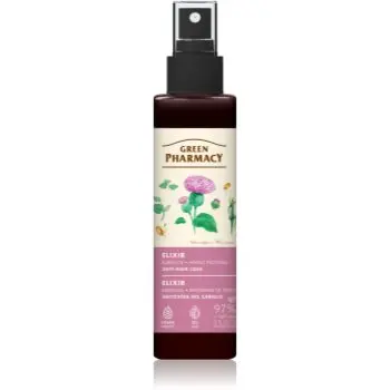 Green Pharmacy Burdock & Wheat proteins Elixir tratament pentru îngrijirea părului fără clătire impotriva caderii parului