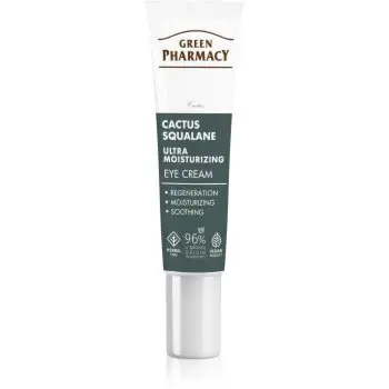 Green Pharmacy Cactus & Squalane Eye Cream hidratare și strălucire pentru pleoape și pungile de sub ochi