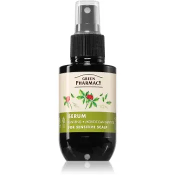 Green Pharmacy Ginseng & Morrocan mint oil Serum ser pentru par sensibil