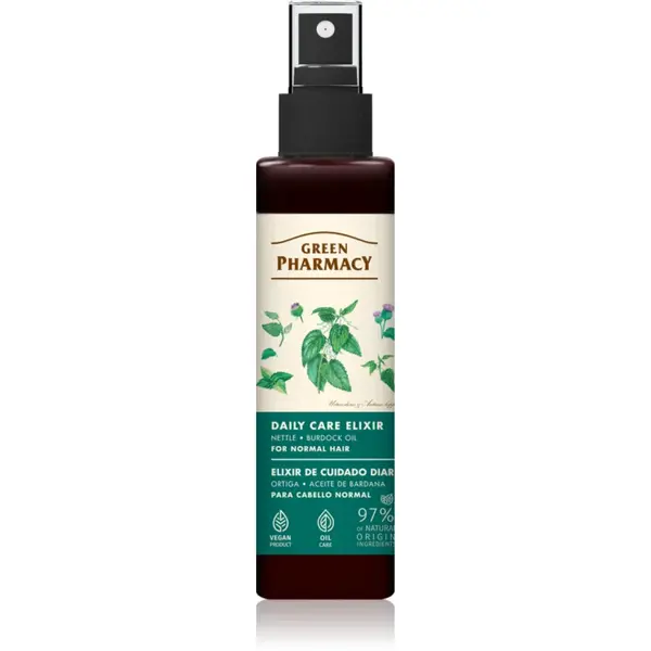 Green Pharmacy Nettle & Burdock oil Elixir ser pentru par normal 150 ml