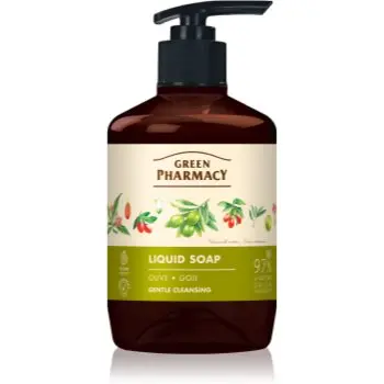 Green Pharmacy Olive & Goji Berry Liquid Soap Săpun lichid pentru mâini cu pompa