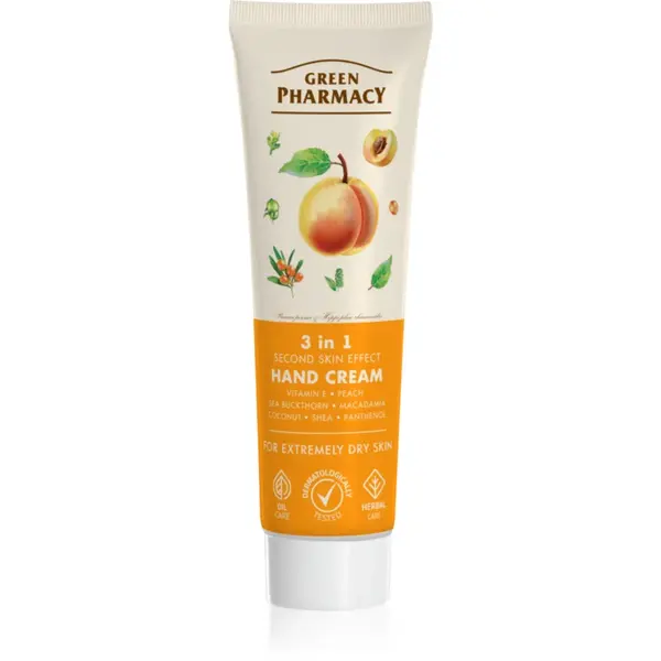 Green Pharmacy Peach maini si unghii pentru piele uscata 100 ml