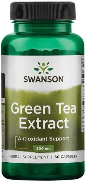 Green Tea Extract, 500 mg, 60 capsule, Swanson