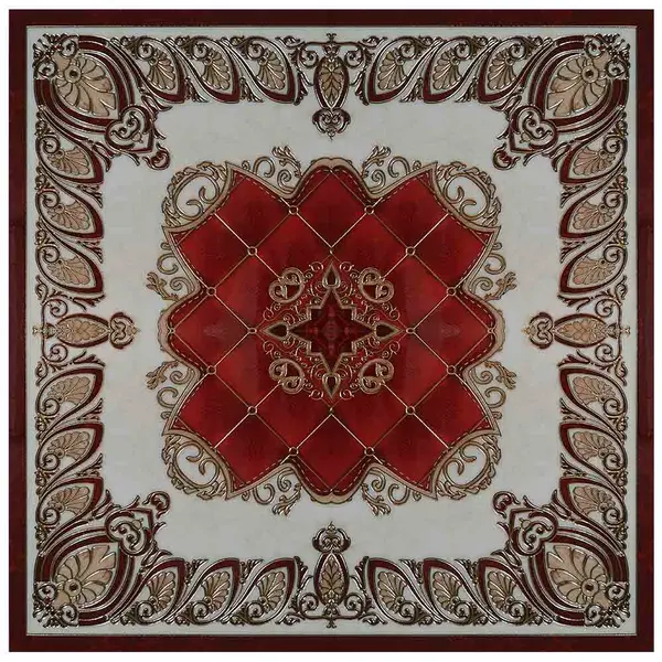 Gresie decorativa / covor ceramic Baroque 1212VB24 120X120 (4 placi 60X60) lucioasa