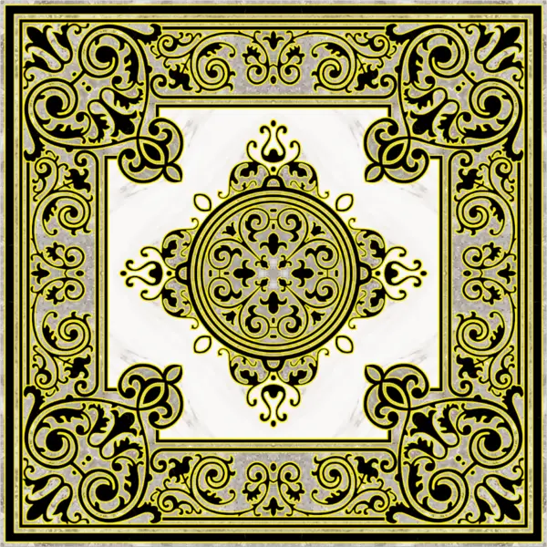 Gresie decorativa / covor ceramic Baroque Zahra 12618-1B 120X120 (4 placi 60X60) lucioasa