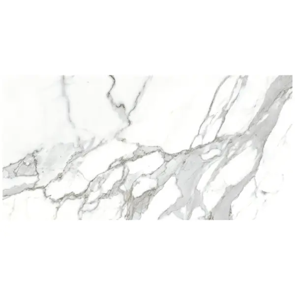 Gresie exterior / interior portelanata Eternal White 30 x 60 cm mata rectificata tip marmura