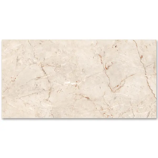 Gresie exterior / interior portelanata Saran Collins Crema 120 x 240 cm lucioasa rectificata tip marmura