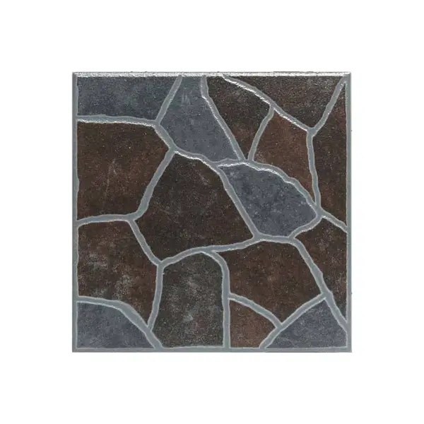 Gresie exterior / interior portelanata Stone Negro 33 x 33 cm mata tip piatra