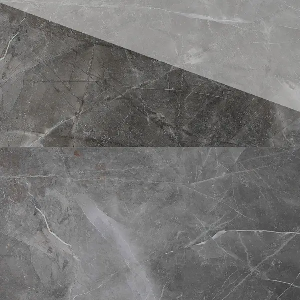 Gresie exterior / interior portelanata Turin Grey 59 6 x 119 6 cm mata rectificata tip marmura
