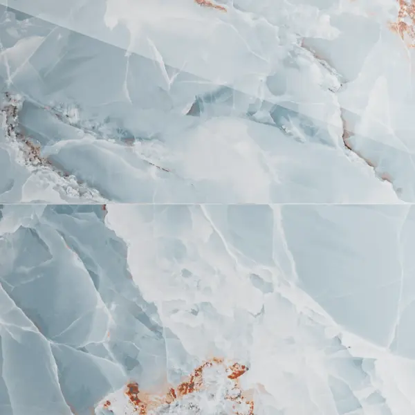 Gresie portelanata exterior / interior Dazzle Onyx Aqua 60 x 120 cm lucioasa rectificata tip marmura